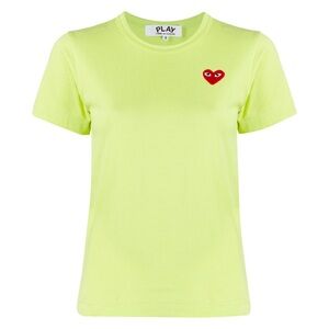 Comme Des Garcons Play logo-patch crew neck T-shirt NWT